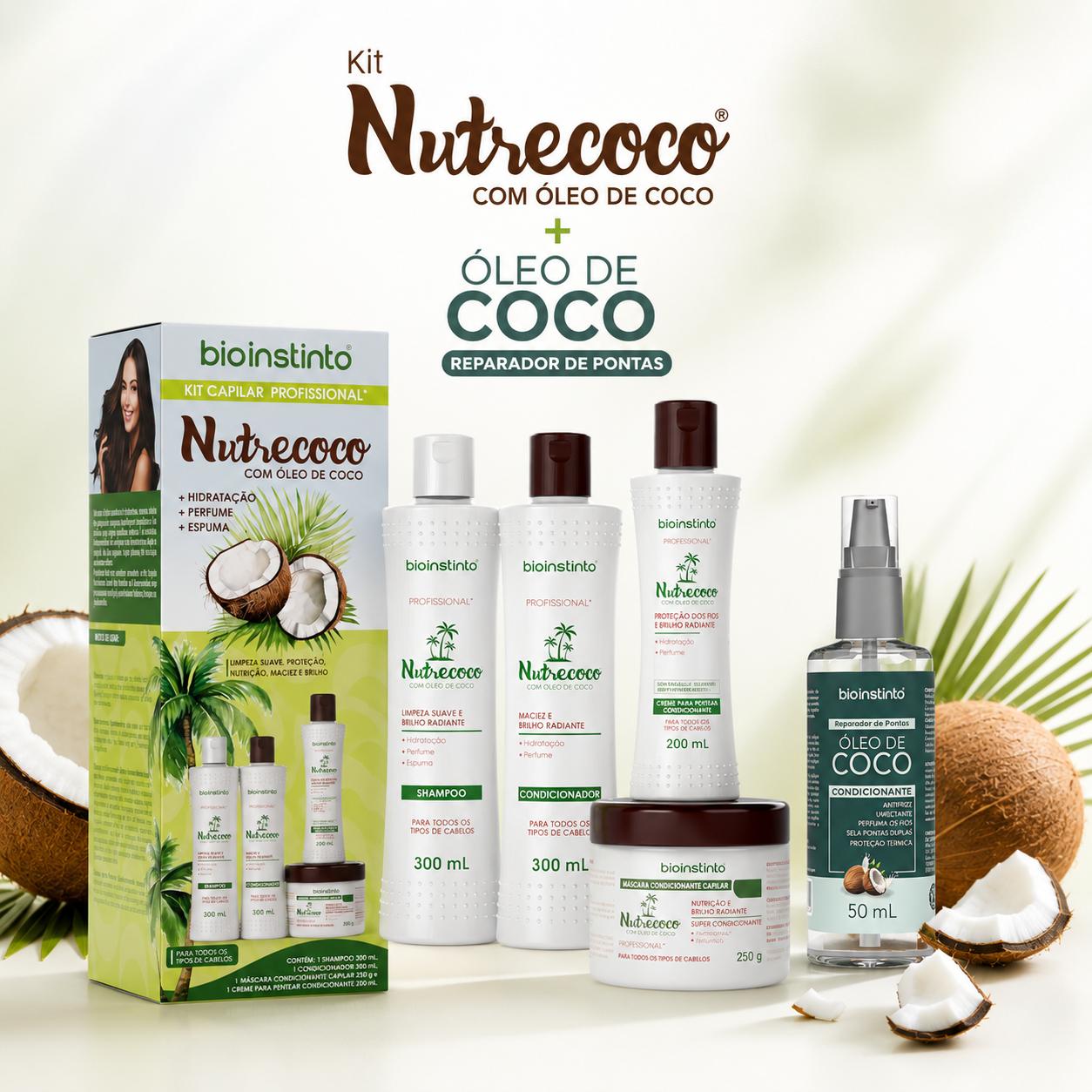 Kit-nutracoco-óleococo Kit Nutrecoco + Óleo de Coco Reparador - Imagen 1